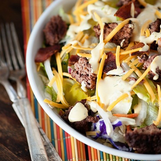 Bacon Cheeseburger Salad