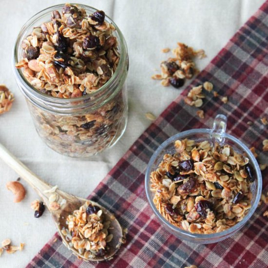 Cranberry Pistachio Granola