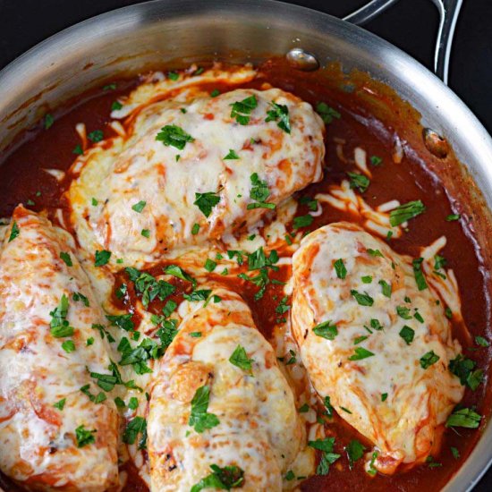 East Skillet Chicken Parmesan