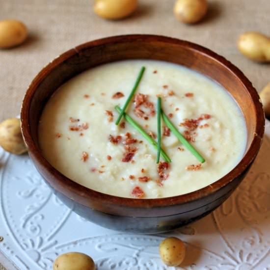 Potato Leek Soup with Bacon