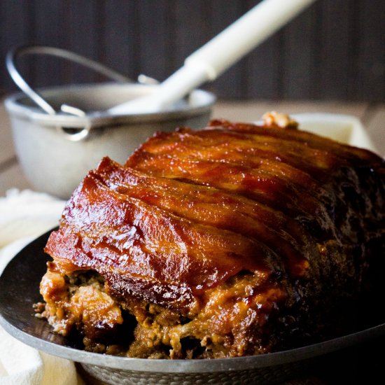 Bacon Wrapped BBQ Meatloaf