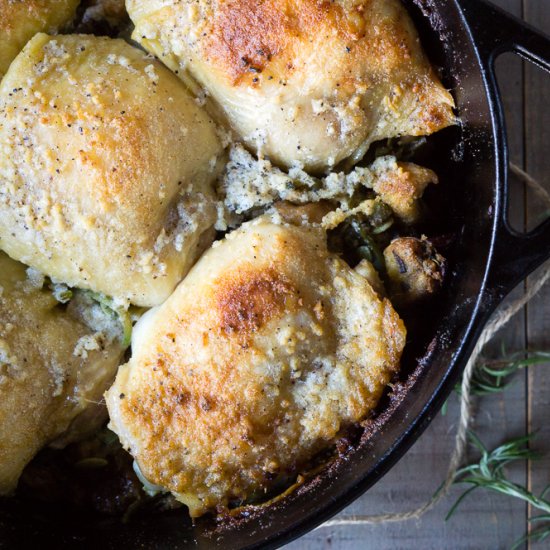 One Pot Chicken and Stuffing