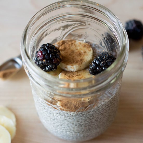 Cinnamon Banana Chia Seed Pudding