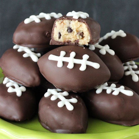 Chocolate Chip Cookie Football