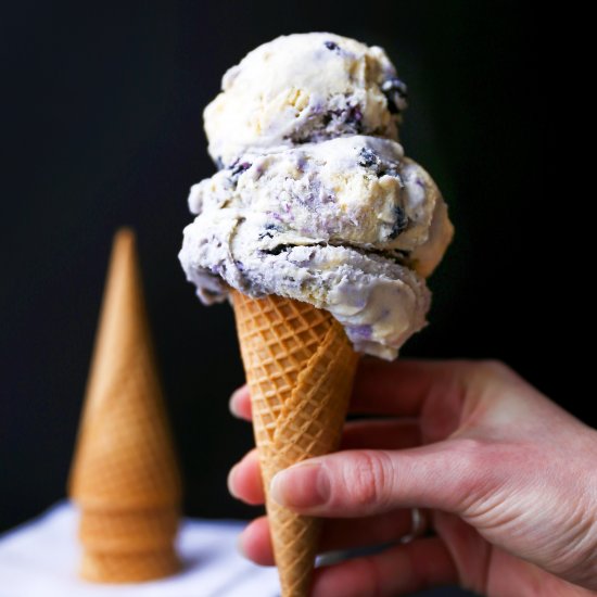 Blueberry Pancake Ice Cream