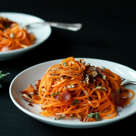 Sweet Potato Noodles w/ Sage Butter