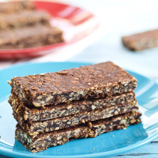 Chocolate Oatmeal Granola Bars