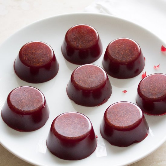 Cranberry Orange Gelatin Gummies