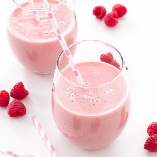 Raspberry Green Tea Smoothie