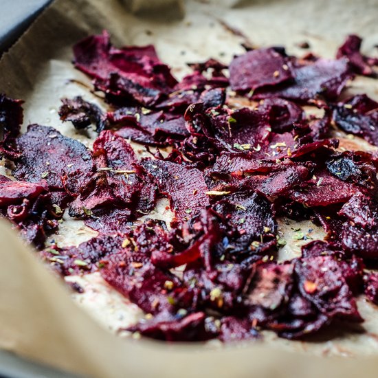 Roasted Beetroot Chips