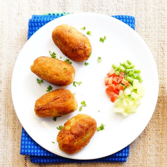 Bread Rolls with Stuffed Potatoes