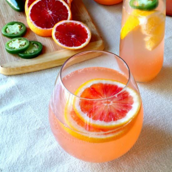 Jalapeño Blood Orange Sangria