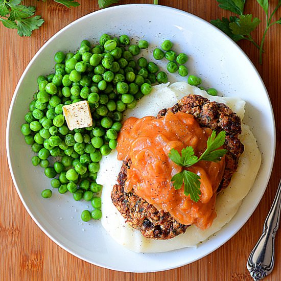 Mushroom Salisbury “Steak”