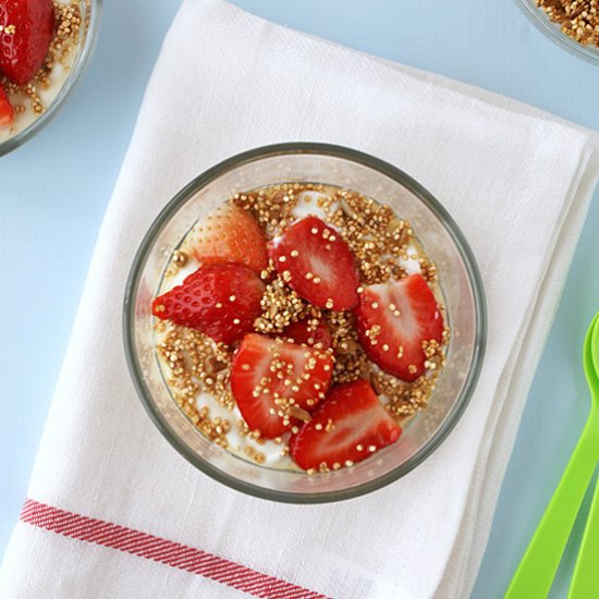 Yogurt Berry Bowl and Quinoa Crunch