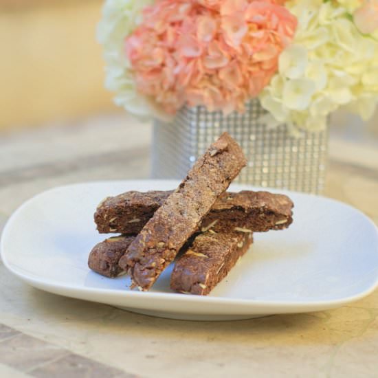 Chocolate Almond Biscotti