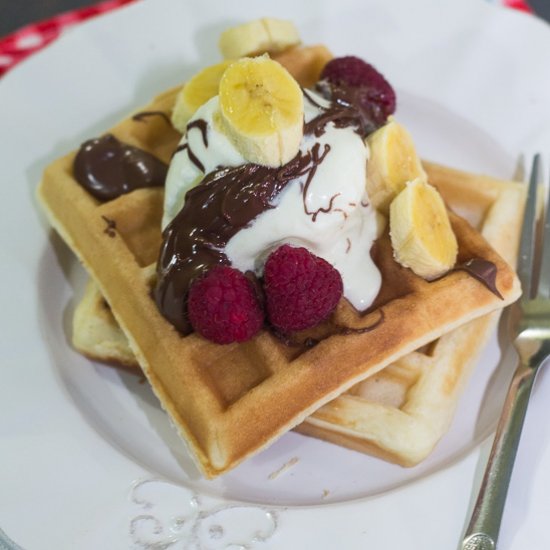 5 Minutes Fluffy Waffle Recipe