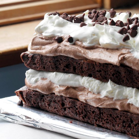 Brownie Mousse Torte