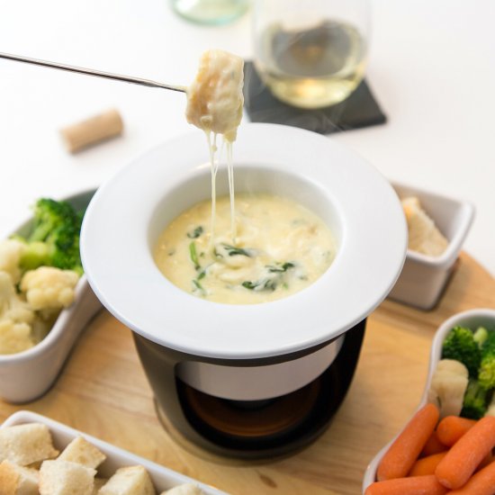 Spinach Artichoke Fondue