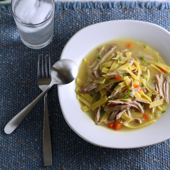 Slow Cooked Rabbit and Noodles