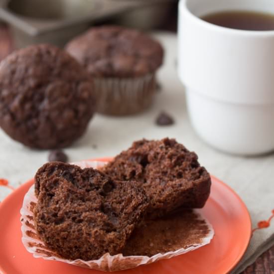 Double Chocolate Chip Banana Muffin