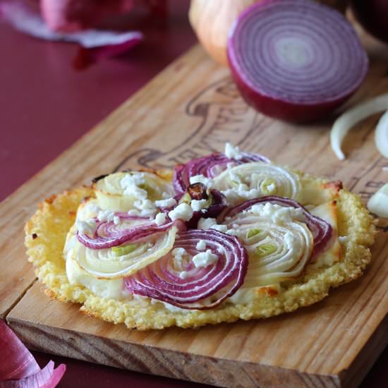 Millet pie with onion & feta cheese