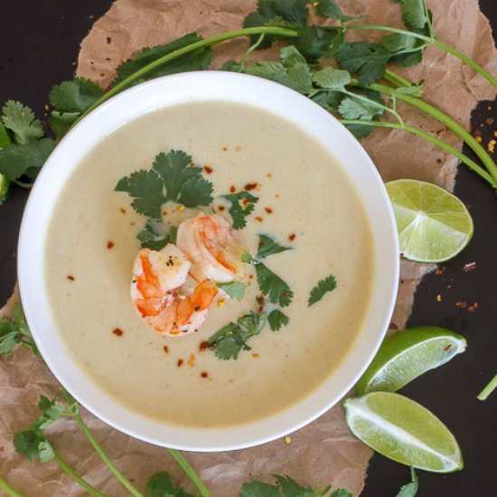 Coconut Curry Cauliflower Soup