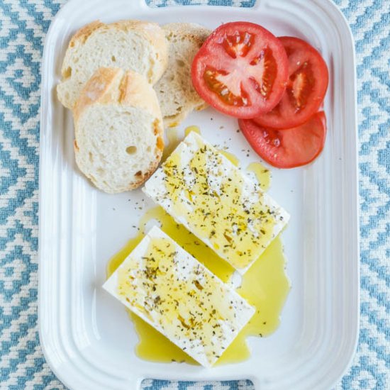 Feta with Oregano and Olive Oil