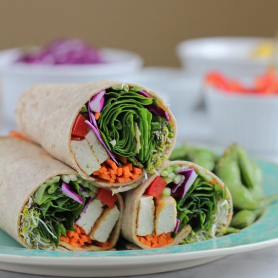 Tofu Spinach Power Wrap