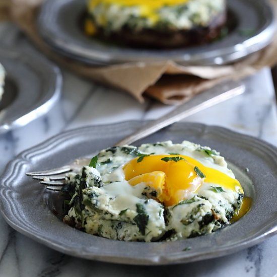 Portobello Mushroom Egg Bakes