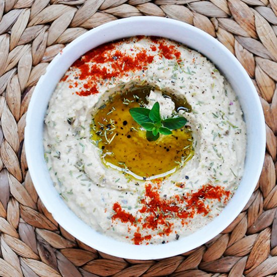 Marinated Eggplant Hummus