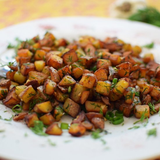 Garlic and Dill Red Potatoes