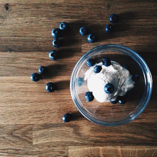 Blueberry and Cardamom Ice Cream