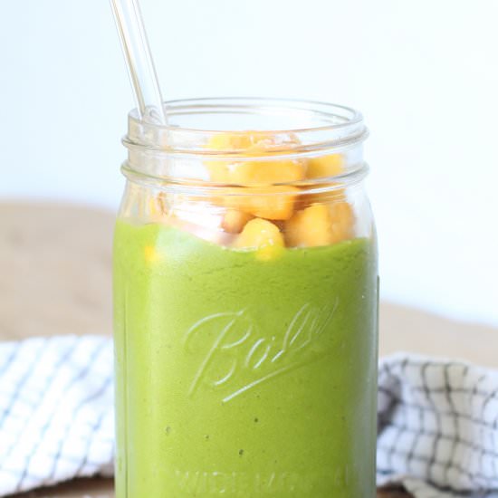 Tropical Green Mango Smoothie