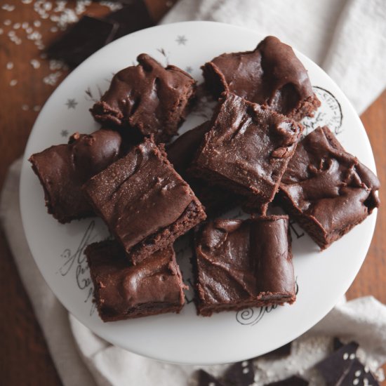 Vegan tahini brownie