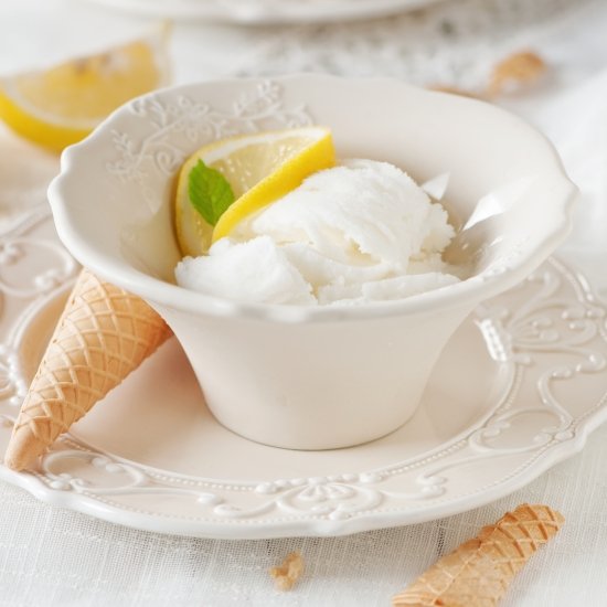 Sweet Tart Lemon Sorbet