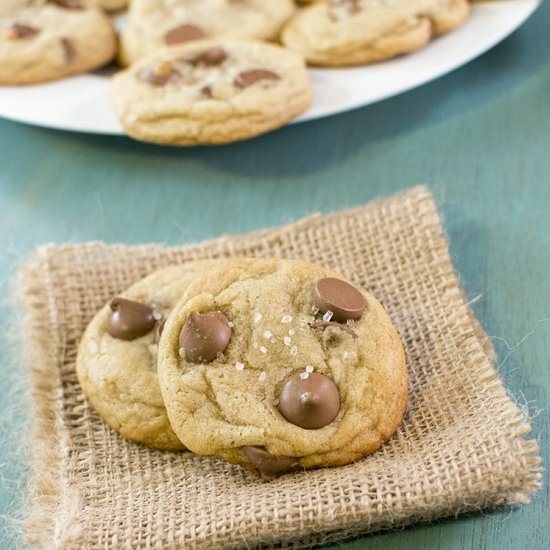 Chocolate Chip Cookies w/Sea Salt