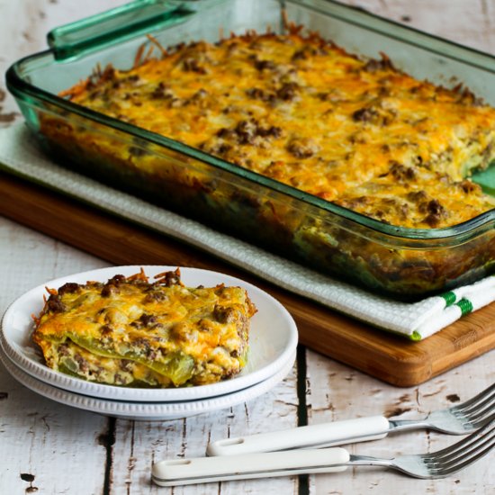 Beefy Cheesy Low-Carb Bake