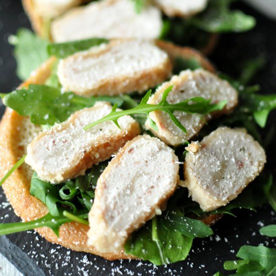 Chicken patties with parmesan