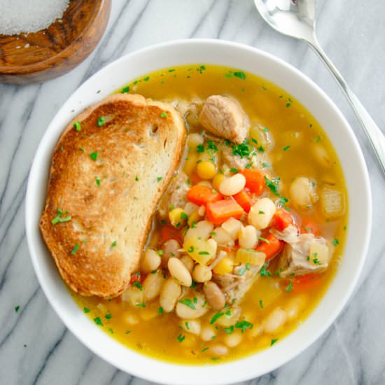 Bone Broth with Beans & Lentils