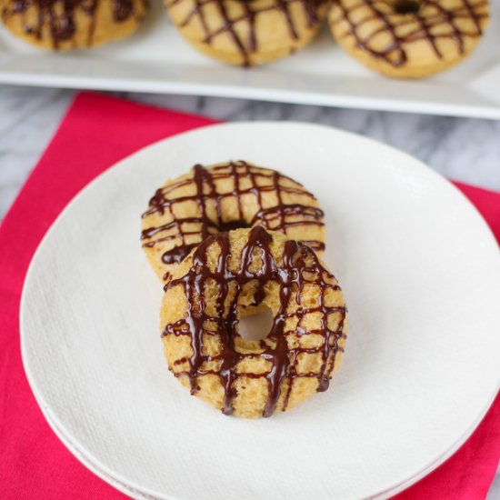 Skinny Donuts with Chocolate Icing