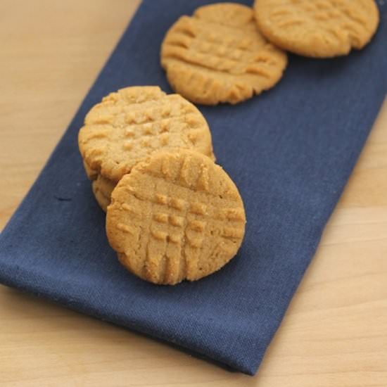 Oat Flour Peanut Butter Cookies