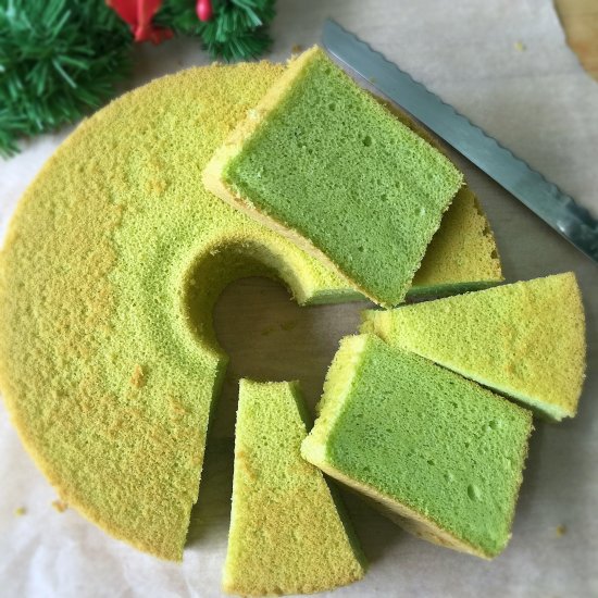 Pandan Chiffon Cake