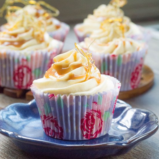 Triple Salted Caramel Cupcakes