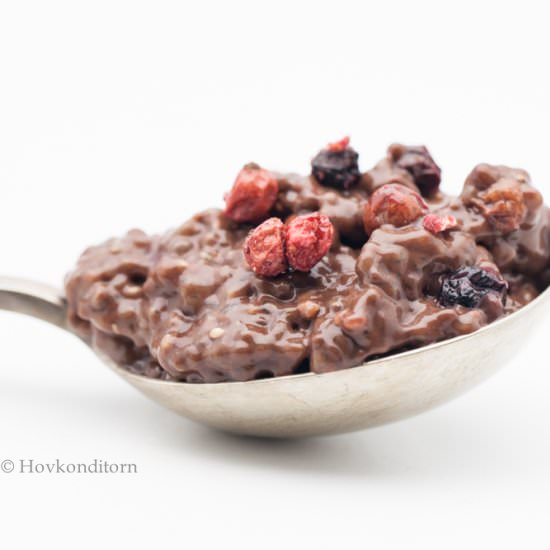 Chocolate Berry Chia Pudding