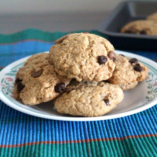 oat chocolate chip cookies