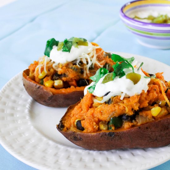 Southwestern Stuffed Sweet Potatoes