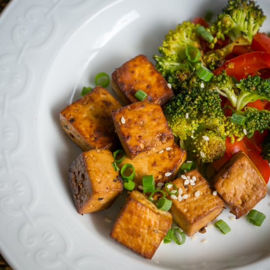 Orange-Ginger Roasted Tofu