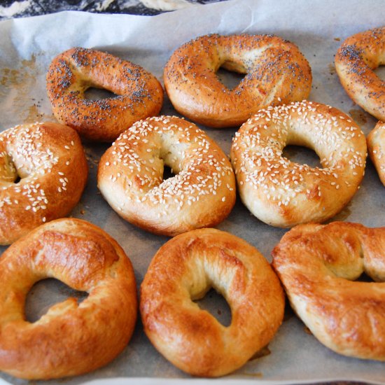 Homemade bagels