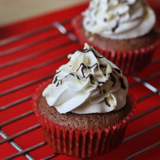 Chocolate mascarpone cupcakes