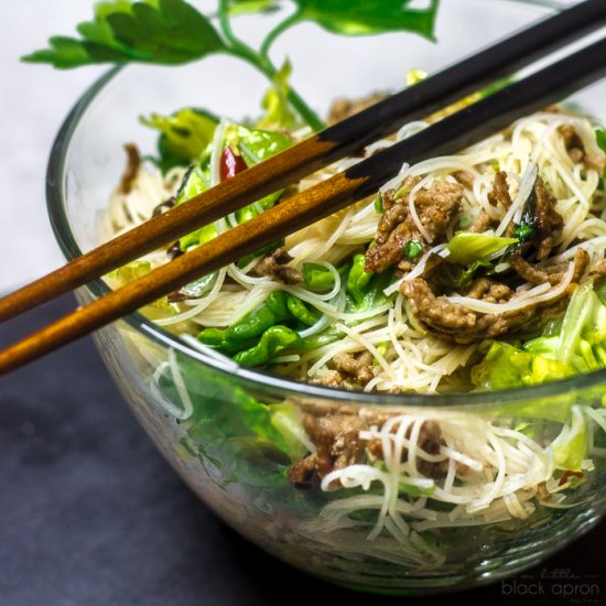 15min Rice Noodle Salad